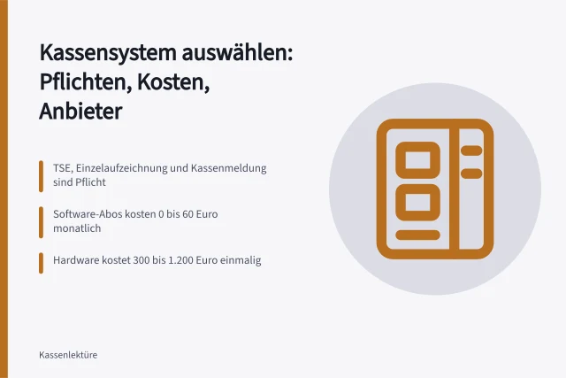 Kassensystem-Auswahl: TSE-Pflicht, Abo-Kosten und Hardware-Preise im Überblick. Leitfaden zur Auswahl eines Kassensystems für kleine Geschäfte